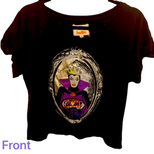 💜Y2K Disney couture SnowWhite black S\S shirt XL